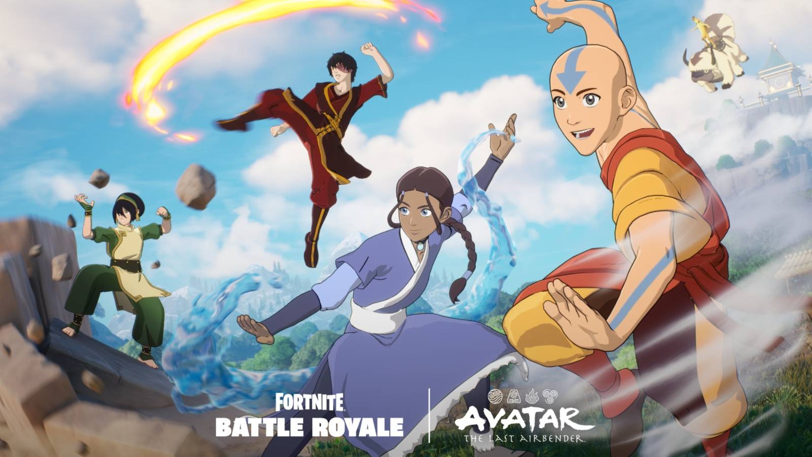 fortnite battle royale avatar the last airbender promo image