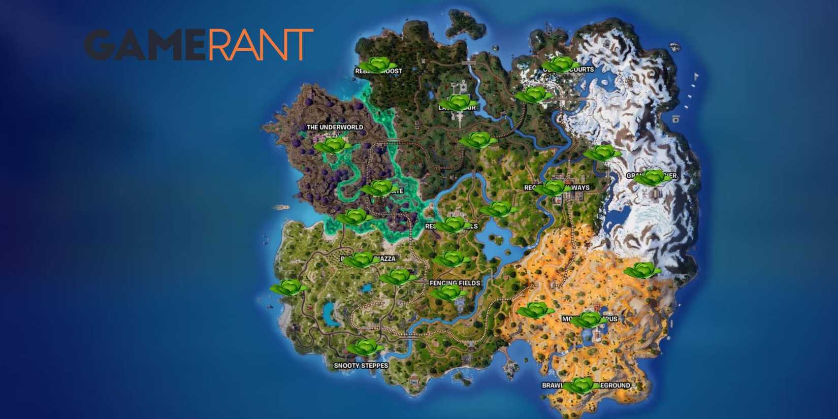 fortnite chapter 5 season 2 cabbage locations