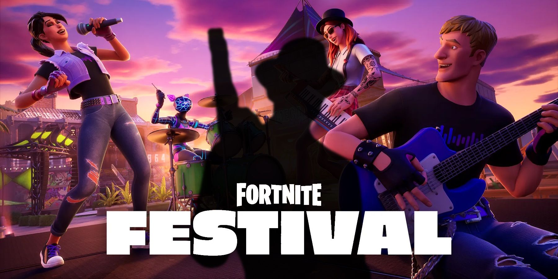 Fortnite Festival with Marshall Magma skin siloutte in shadow-1