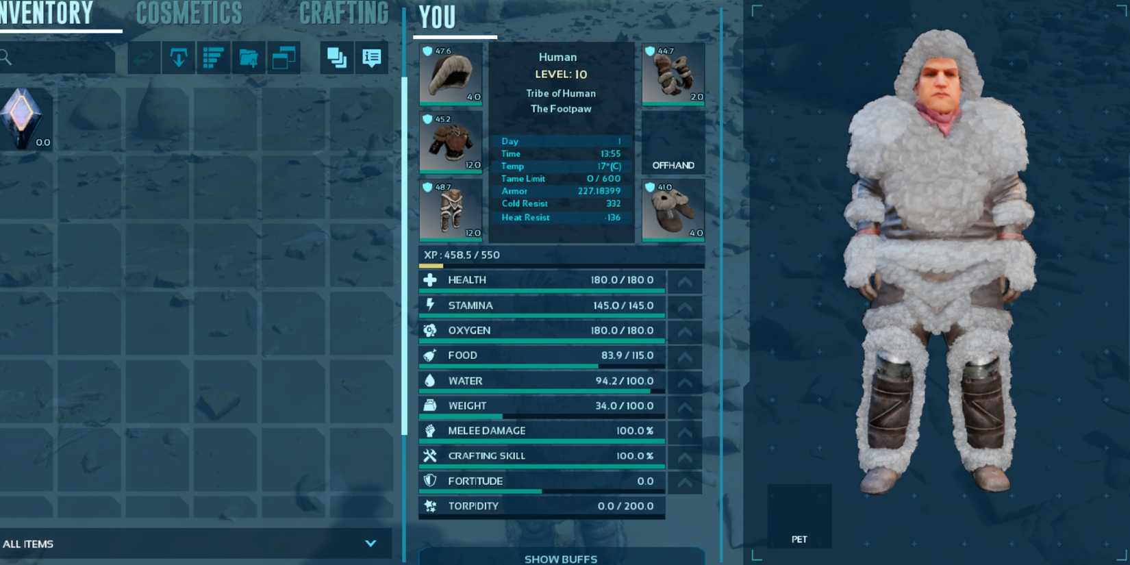 Fur Armor ARK Survival Ascended