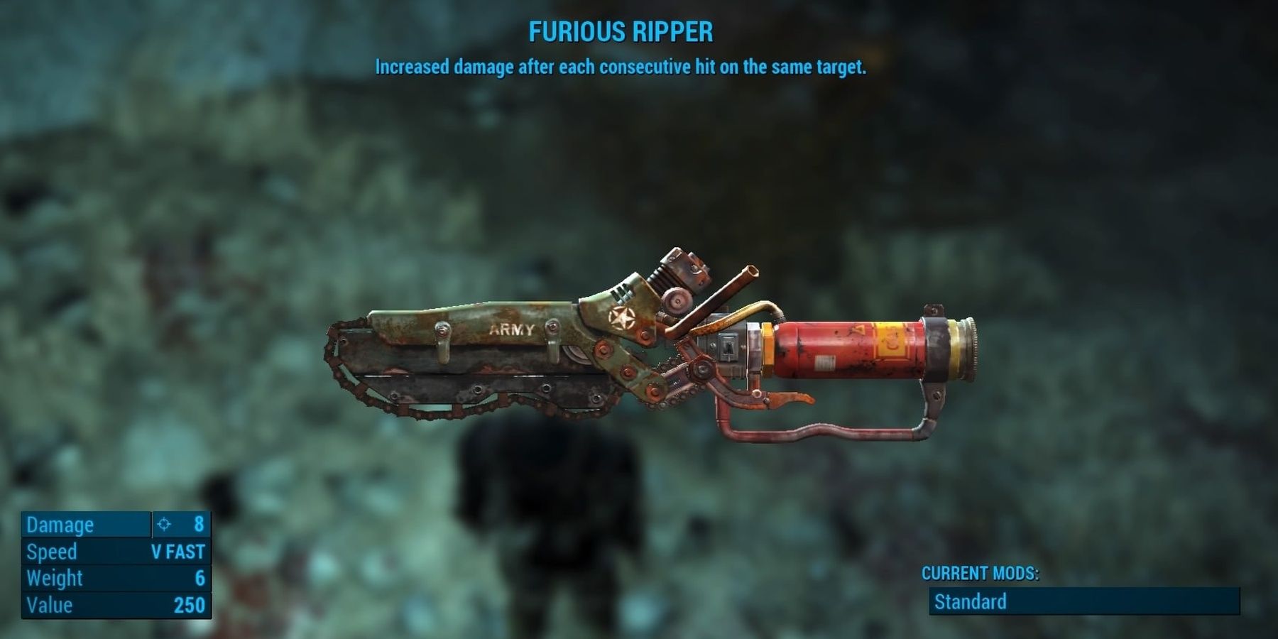 Furious Ripper Weapon in Fallout 4