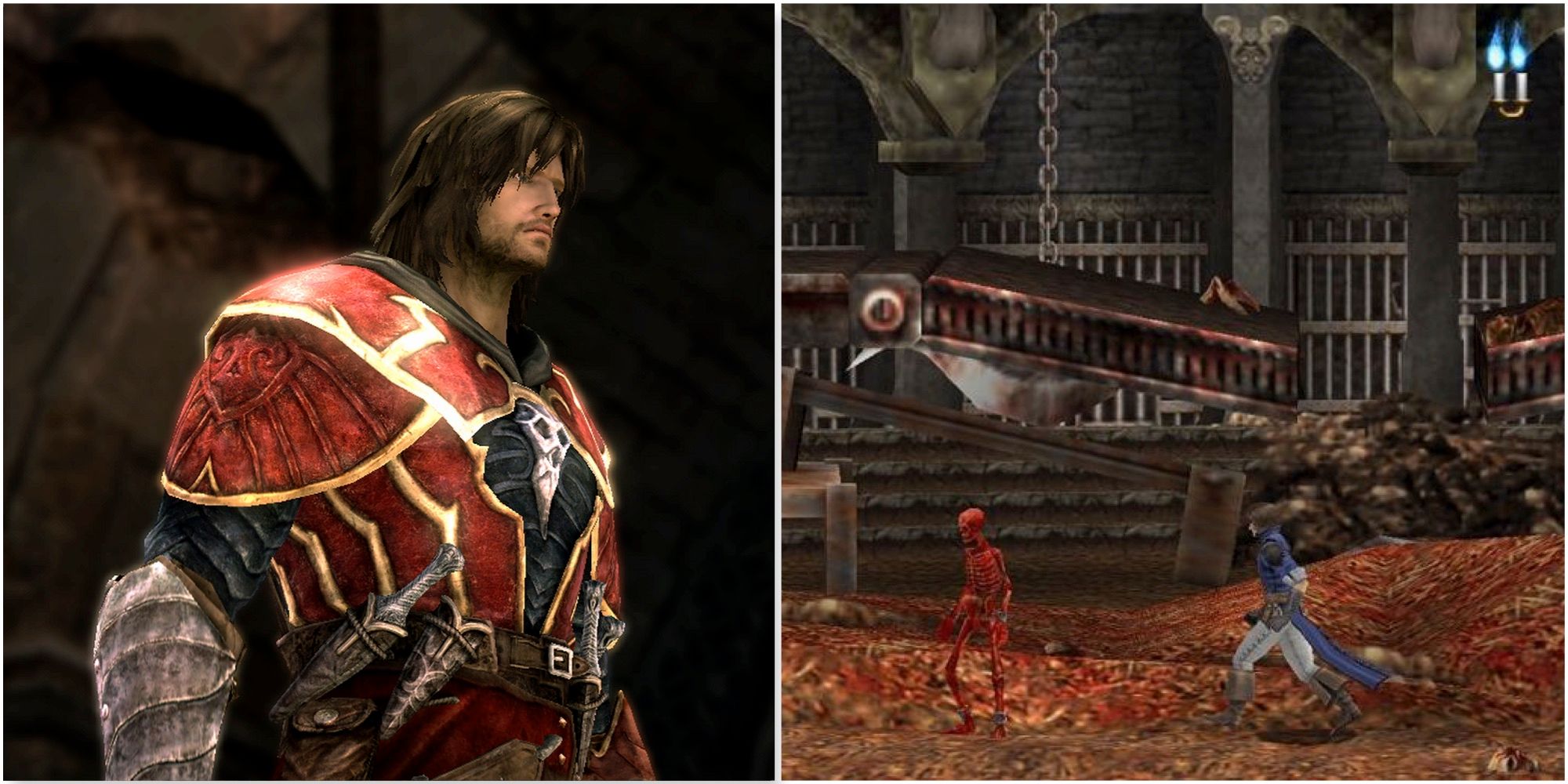 Gabriel in Castlevania Lords Of Shadow and Fighting enemies in Castlevania The Dracula X Chronicles