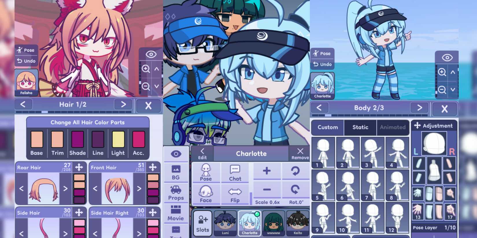 Gacha Life 2 no microtransactions gacha works on watch ads basis custom poser dress up game