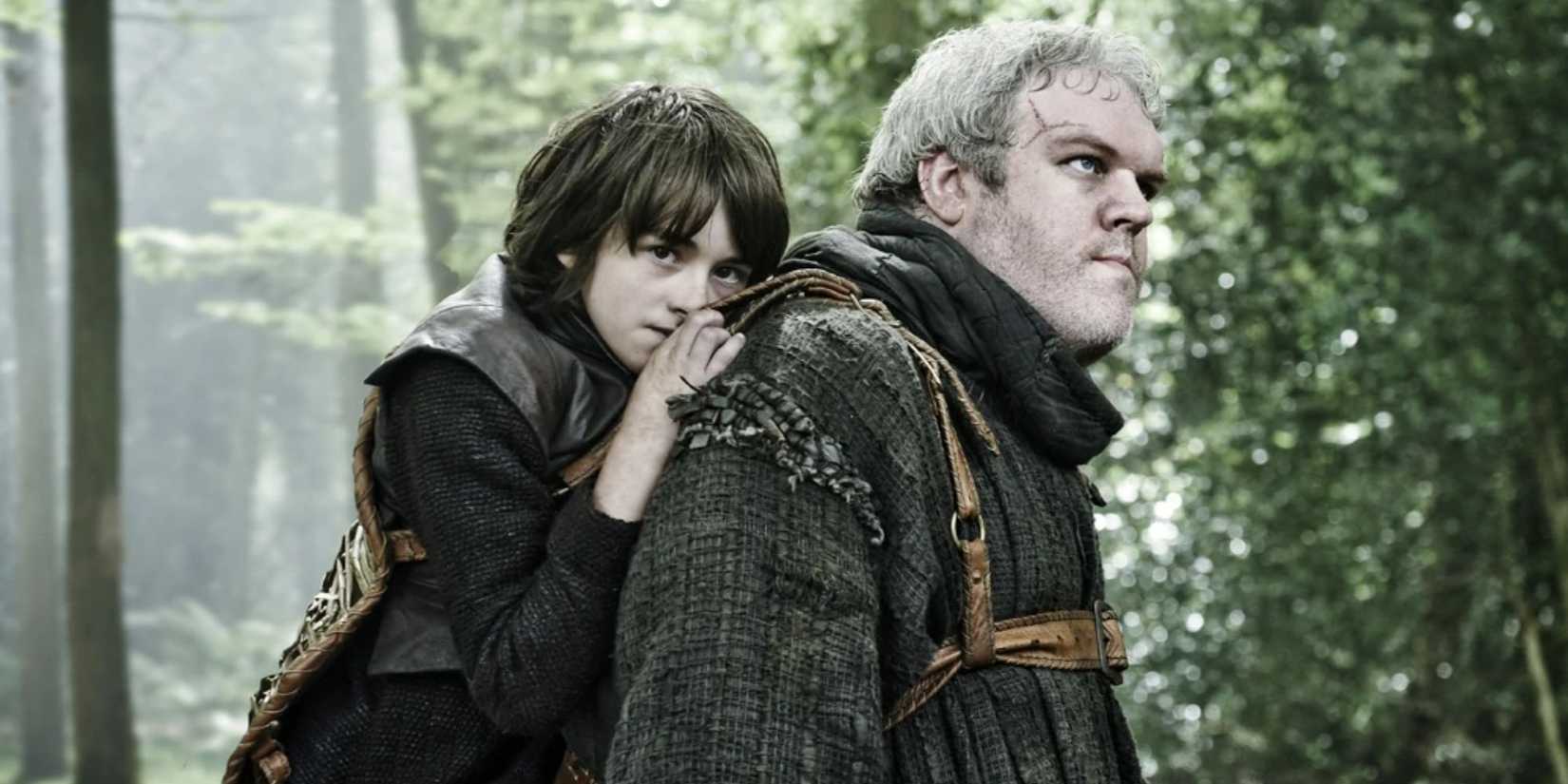 Game of Thrones Bran Stark on Hodor's back