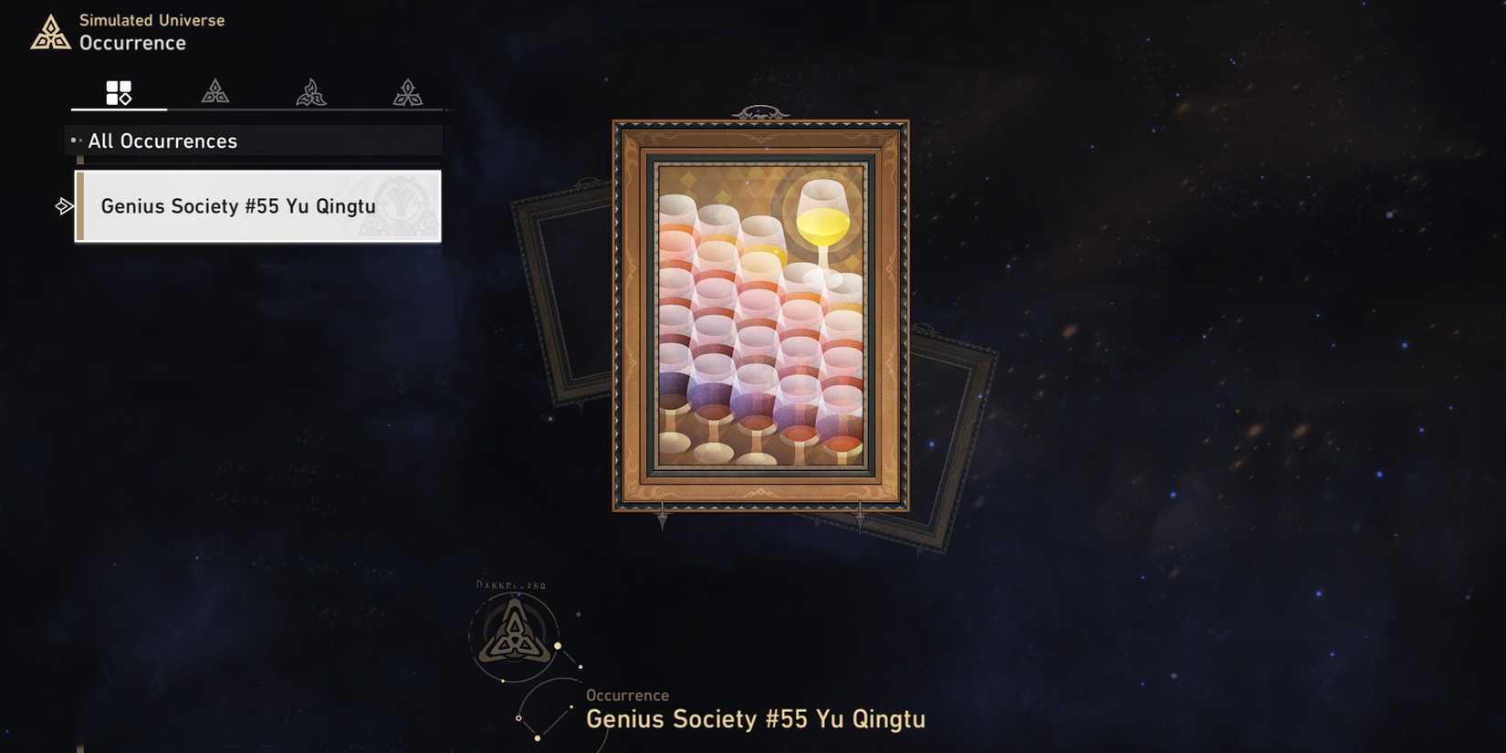 genius society 55 yu qingtu occurrence event in honkai star rail simulated universe