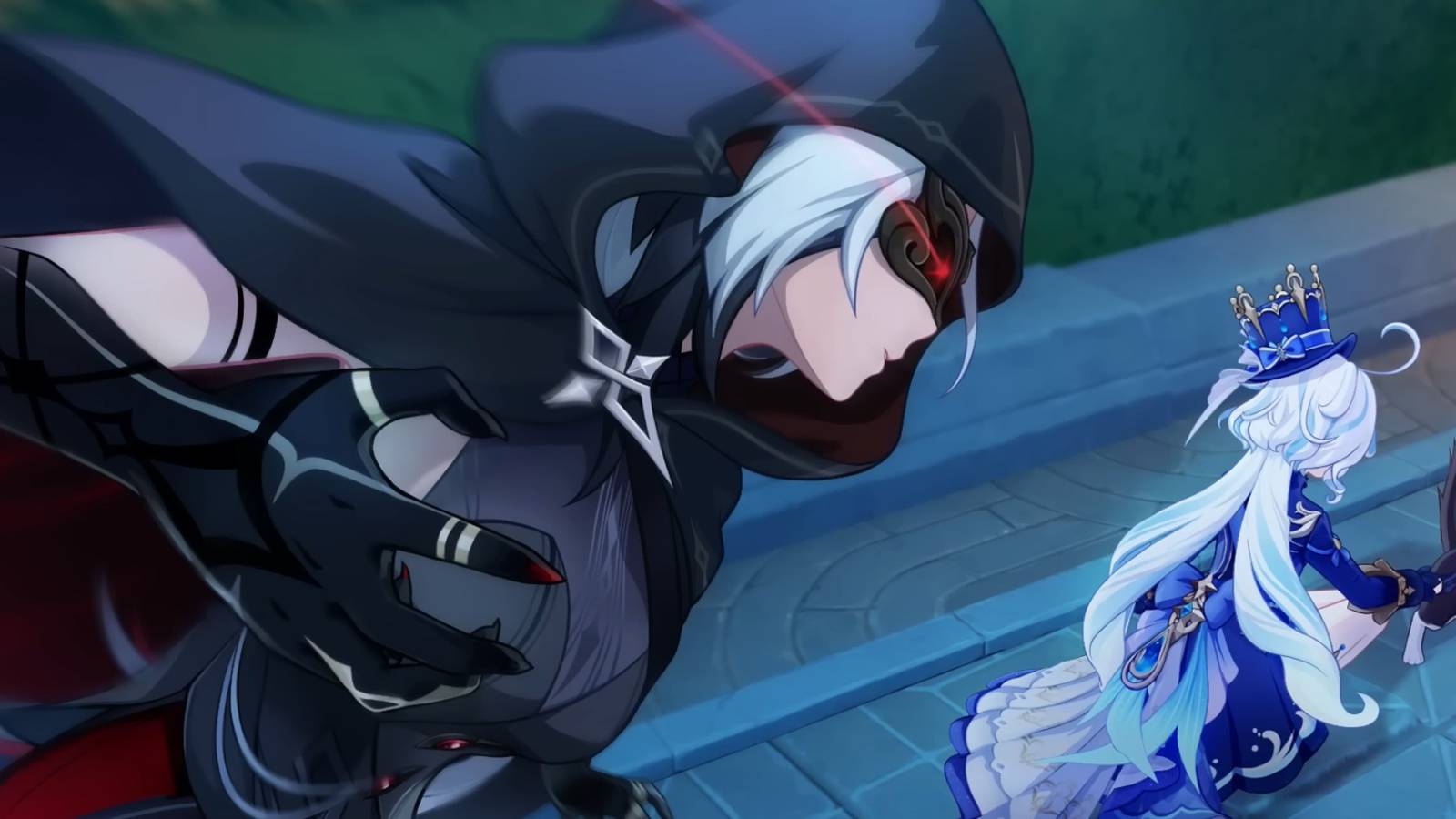 Genshin Impact Arlecchino and Furina cutscene