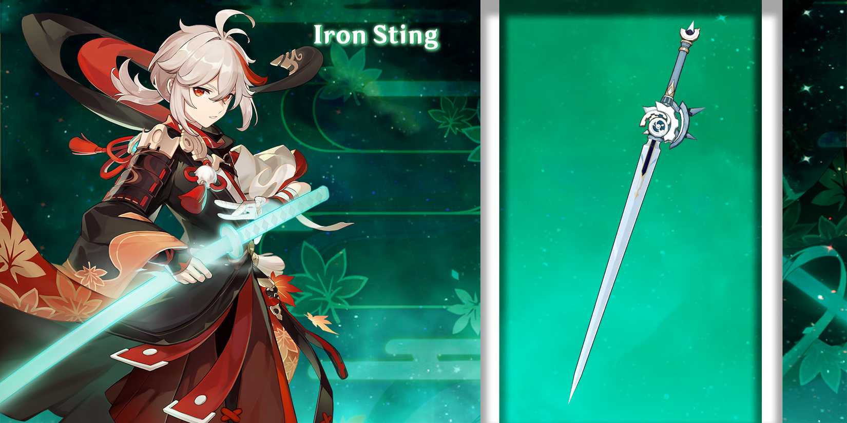 genshin impact kaedehara kazuha iron sting