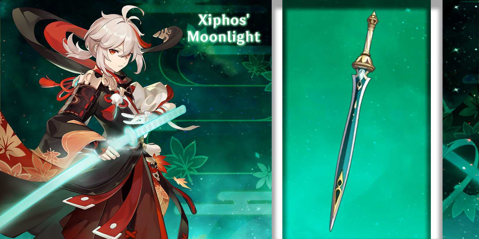 genshin impact kaedehara kazuha xiphos moonlight