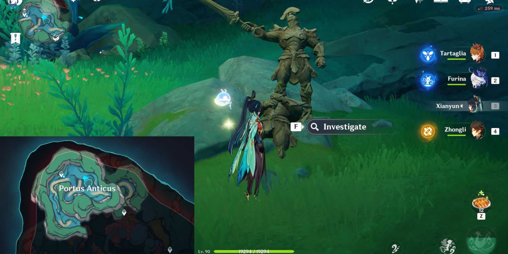 Genshin Impact_ Examine the Statue and Save Garcia