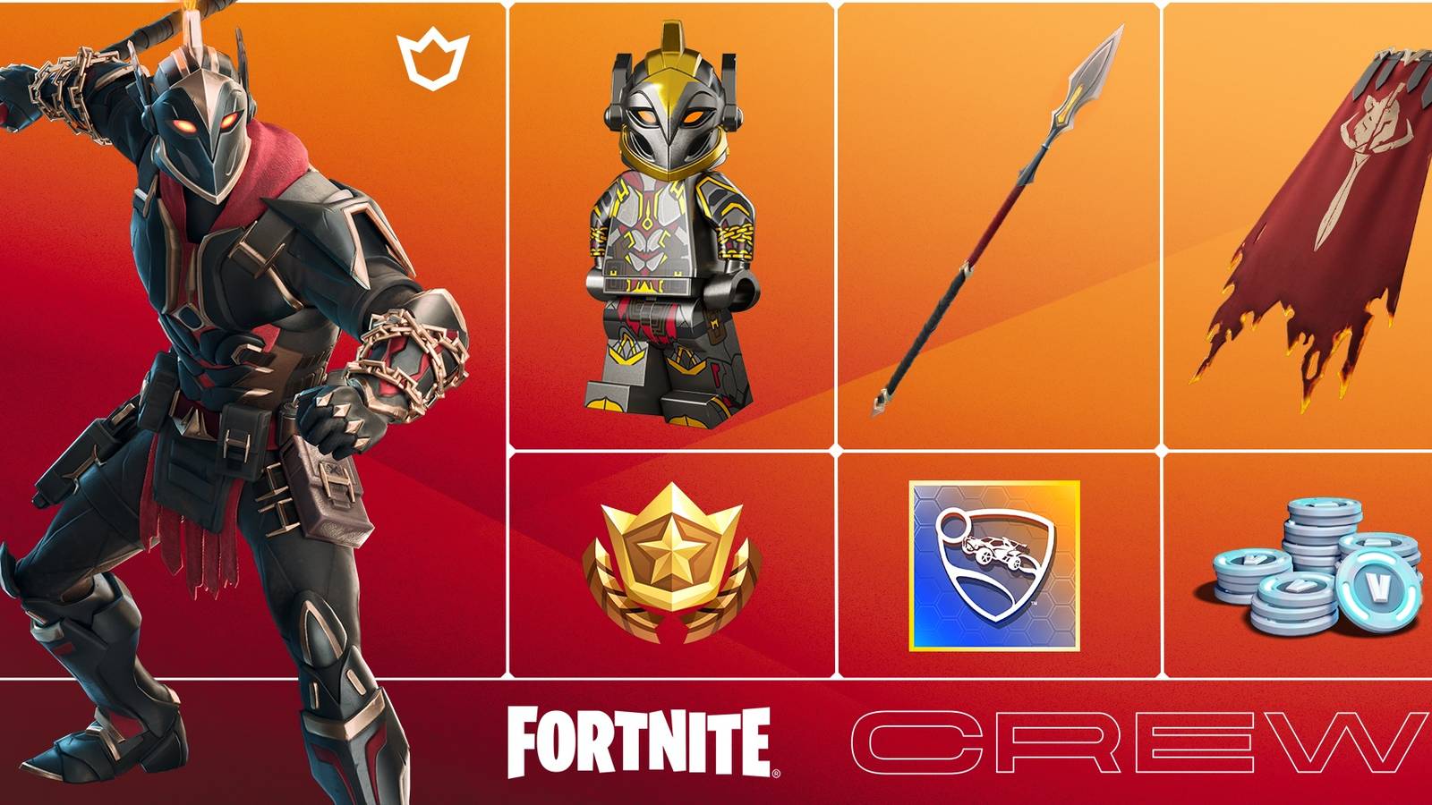 fortnite ares crew pack cosmetics