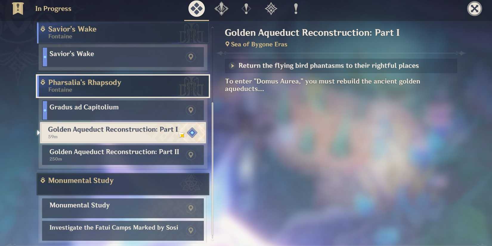 Golden Aqueduct Reconstruction gradus ad capitolium pharsalia's rhapsody