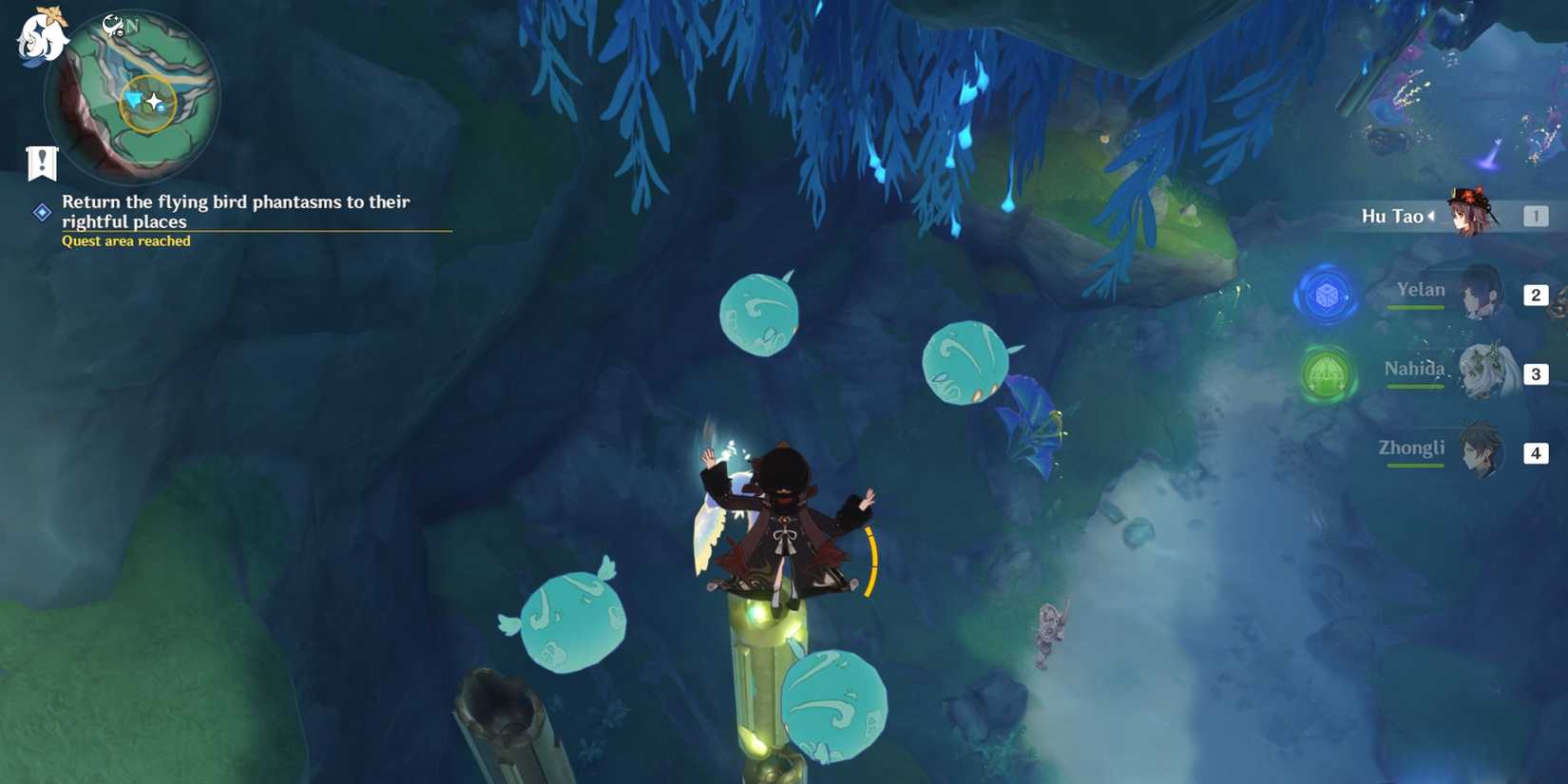 Golden Aqueduct Reconstruction Part 2 return flying bird phantasm to their rightful place in genshin impact destroy anemo slimes