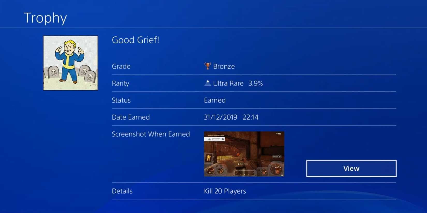 Good Grief Trophy Fallout 76