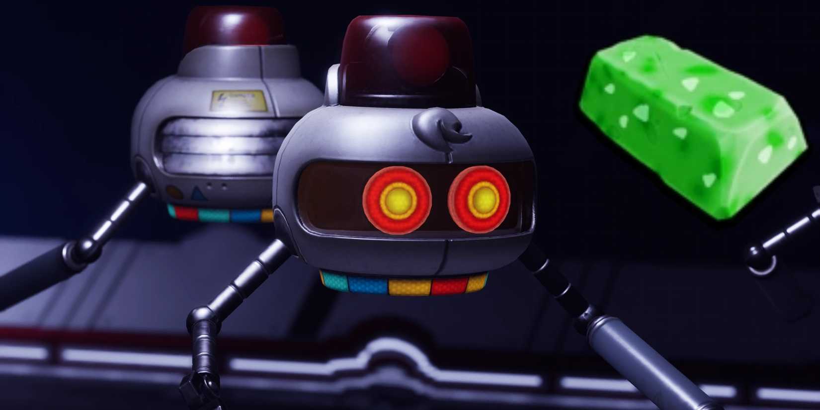 A TAYZ T robot in Grounded with a Sour Glob