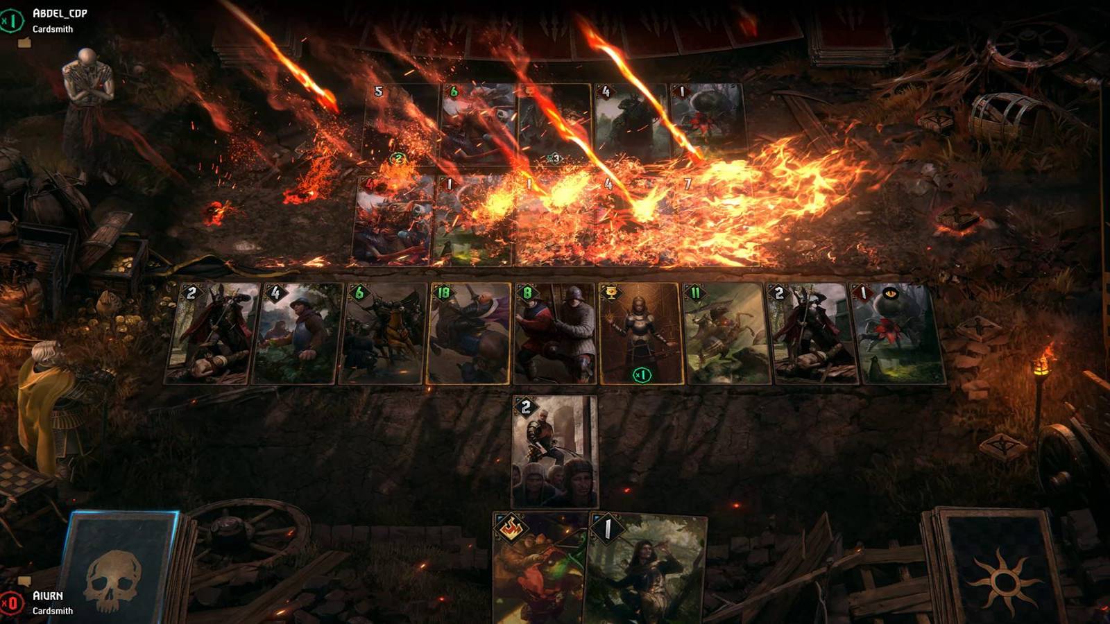 Gwent official screenshot gameboard