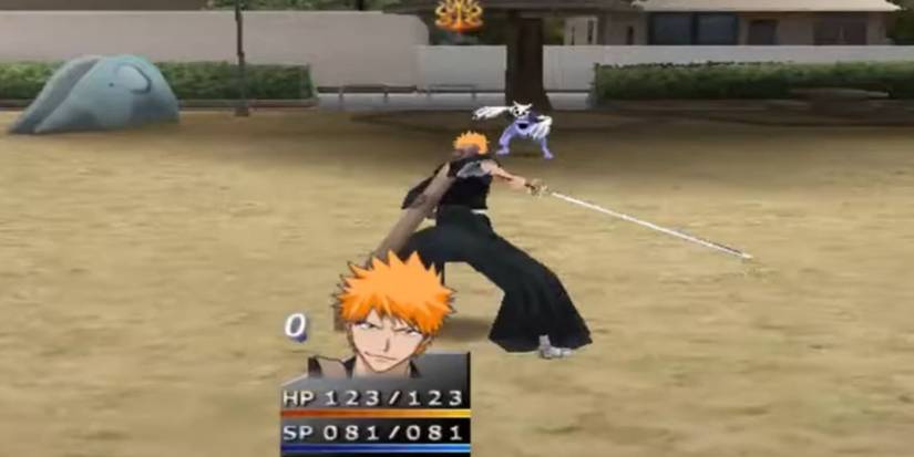 Ichigo Fighting Hollow On Playground