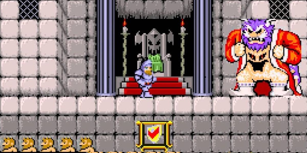 A gameplay screenshot of Ghosts 'n Goblins