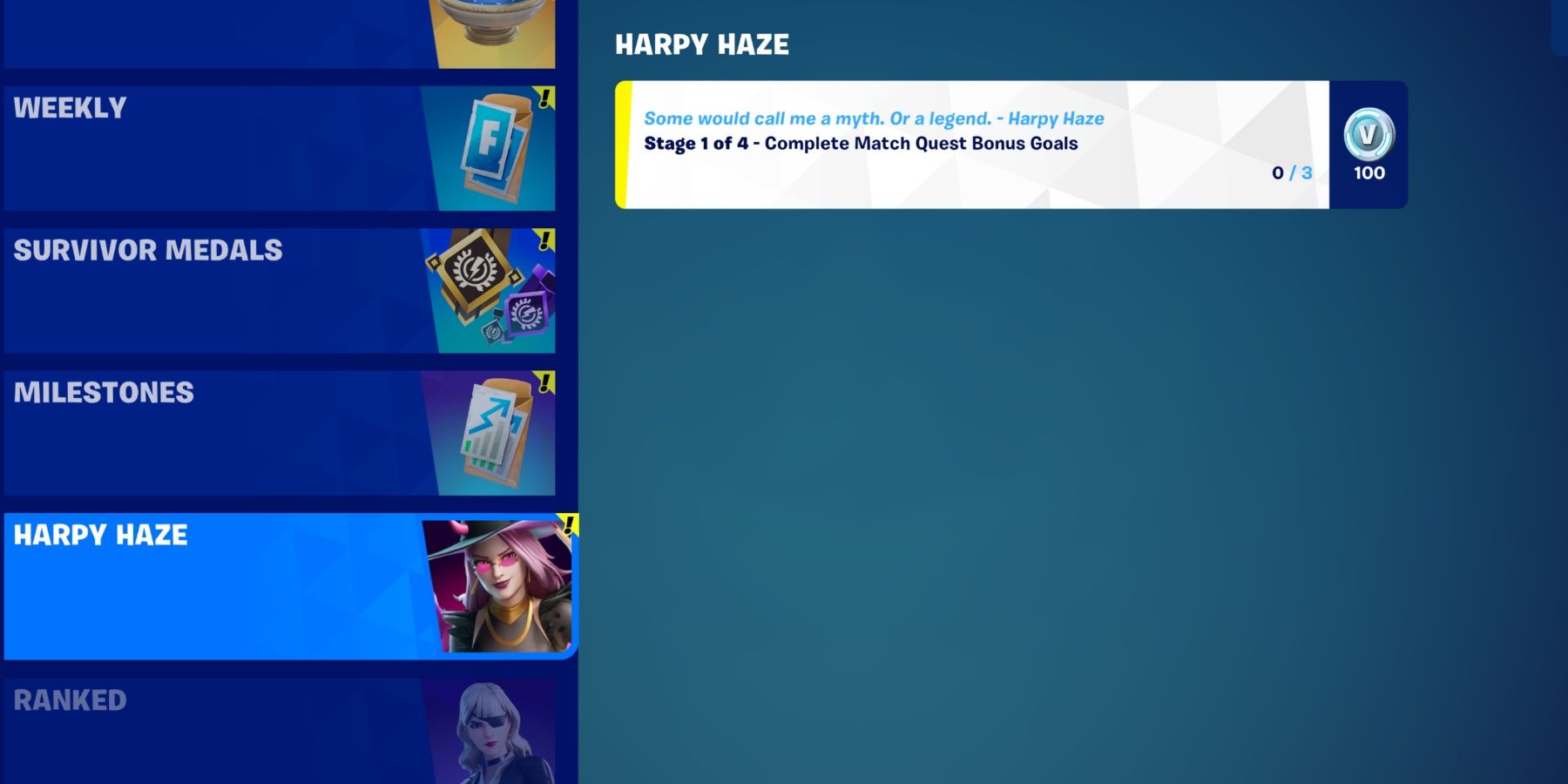 harpy haze quests tage 1 complete match quests