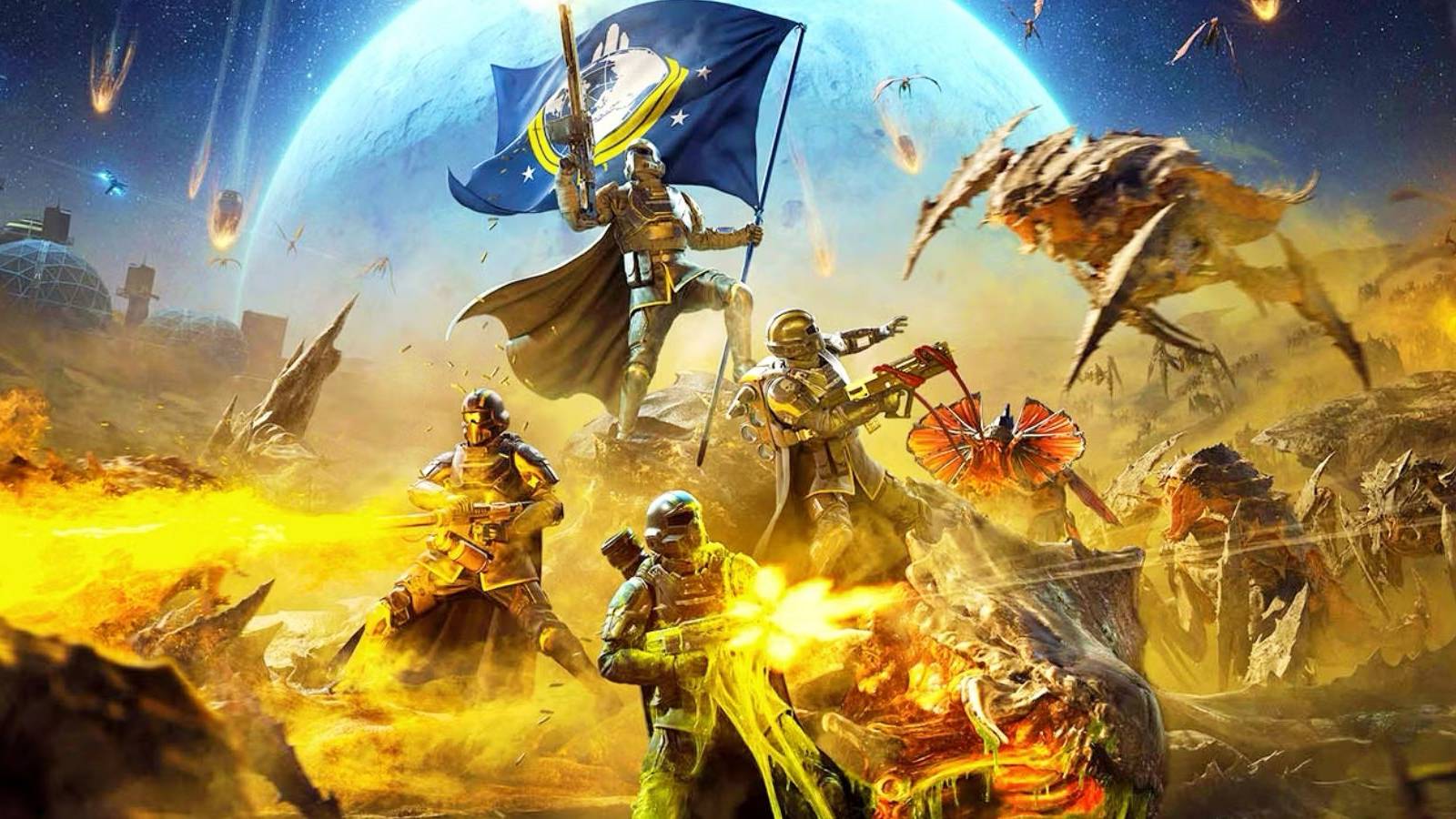 Helldivers 2 Crowd Shot