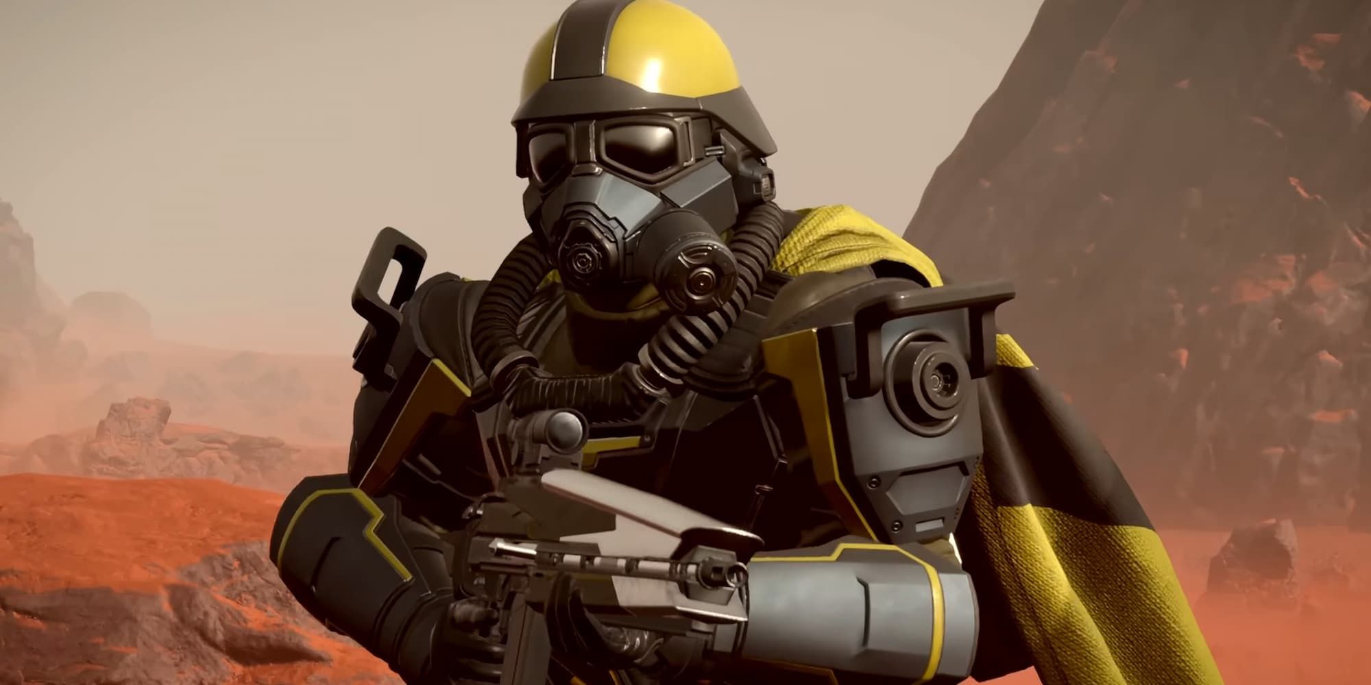 Armor set from the Helldivers 2 Democratic Detonation Warbond