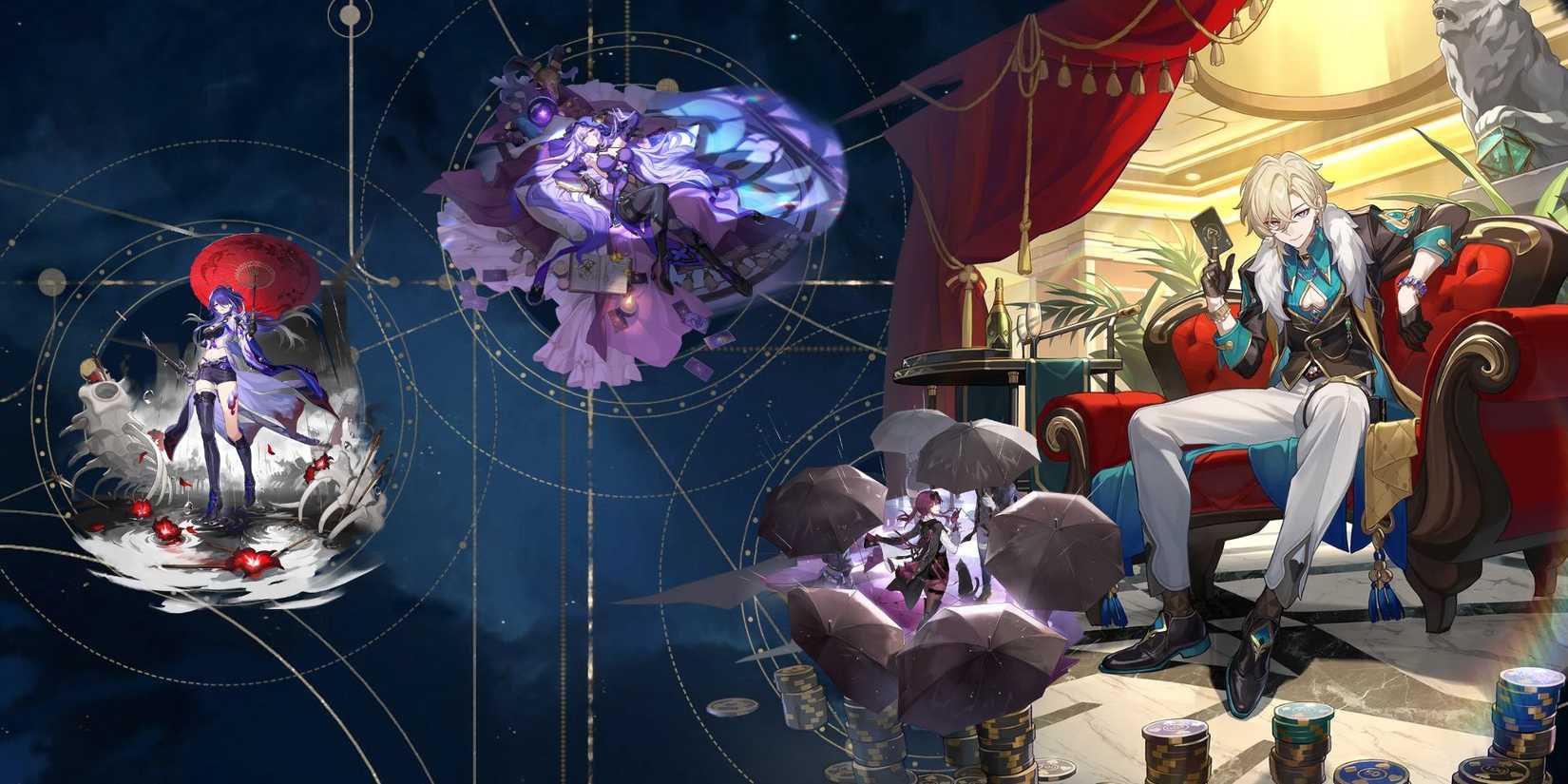 Honkai_ Star Rail Aventurine Team Comp Acheron + Black Swan + Kafka