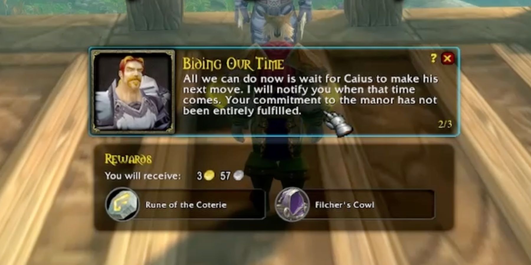 The Biding Our Time quest description in World of Warcraft Season of Discovery