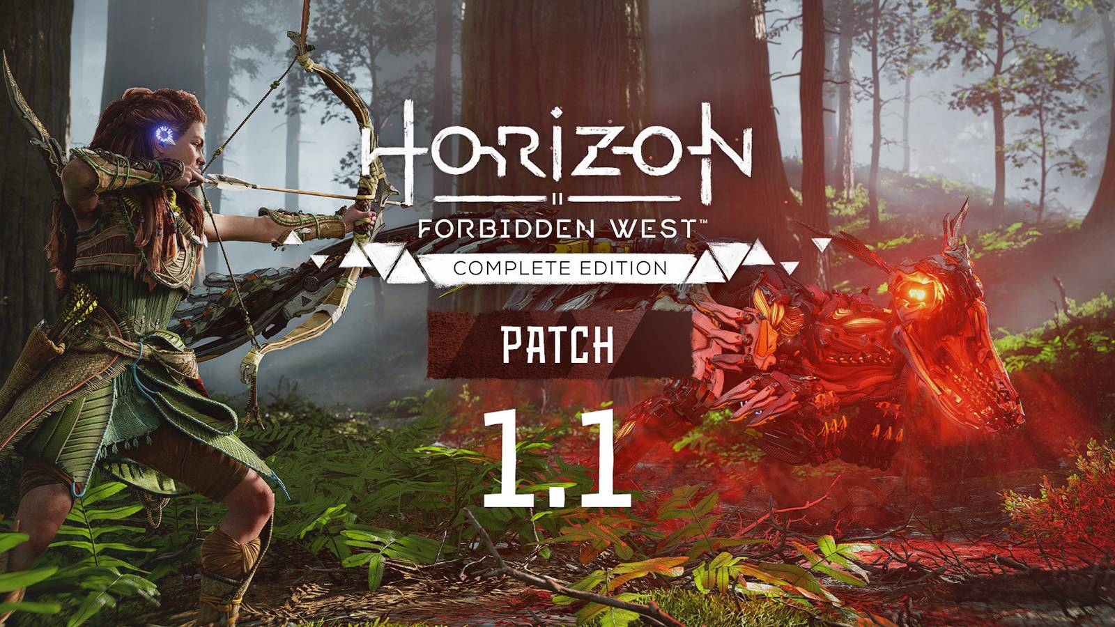 Horizon Forbidden West Complete Edition Patch Update 1.1.47.0 key art 2x1 crop
