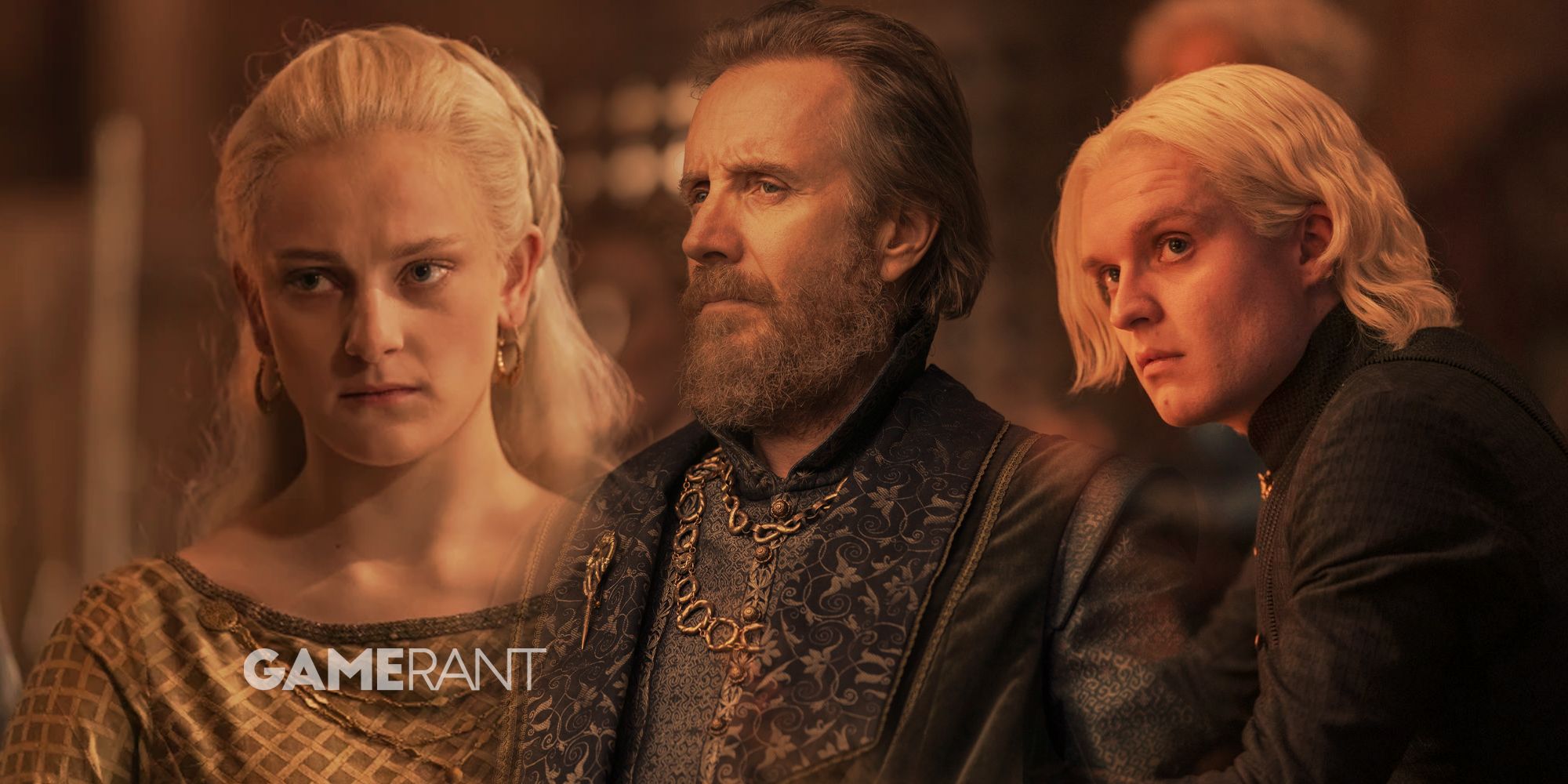 House Of The Dragon House Hightower Helaena Targaryen, Otto Hightower, Aegon II Targaryen