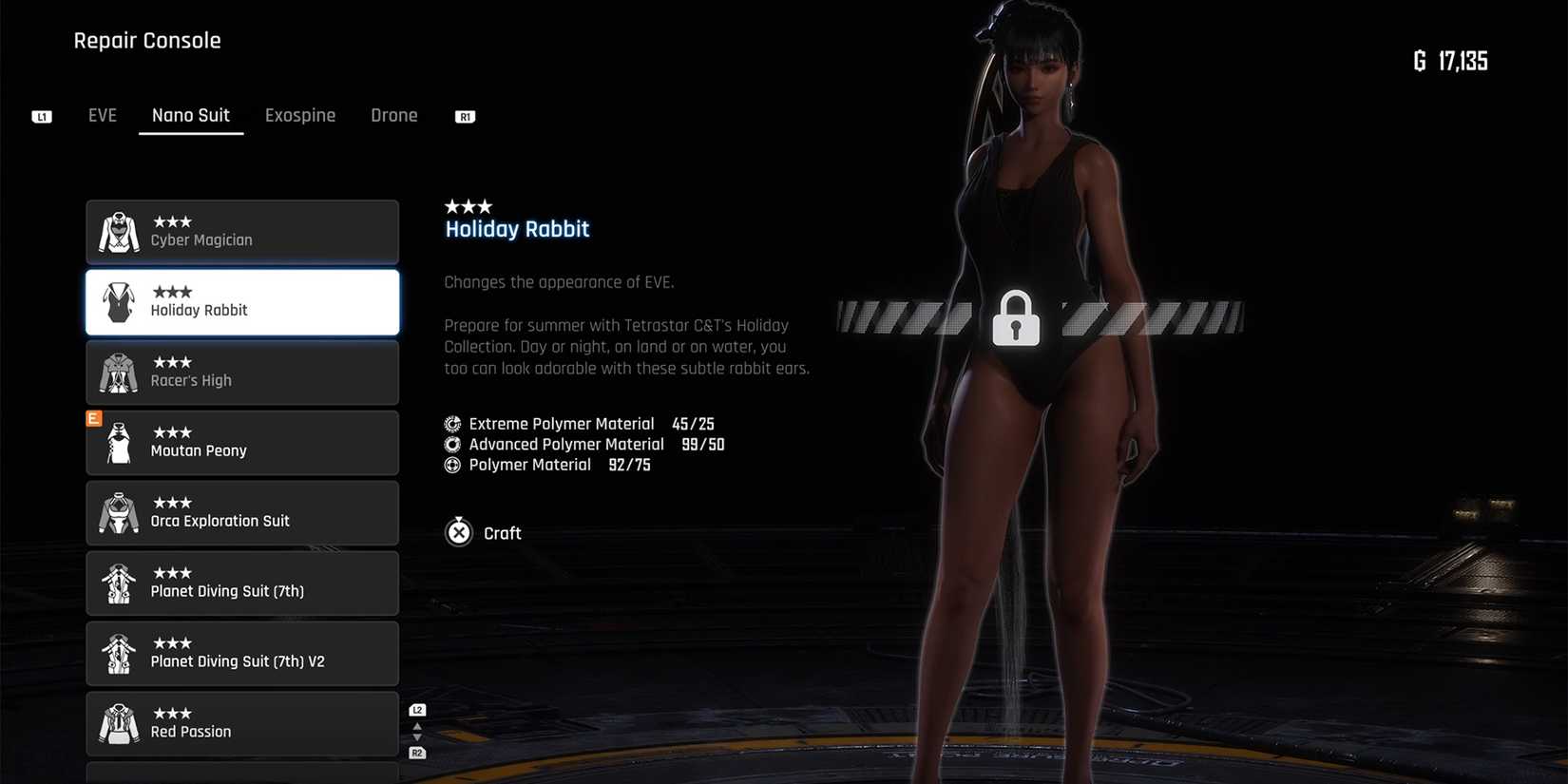 how to craft the bunny suit in stellar blade