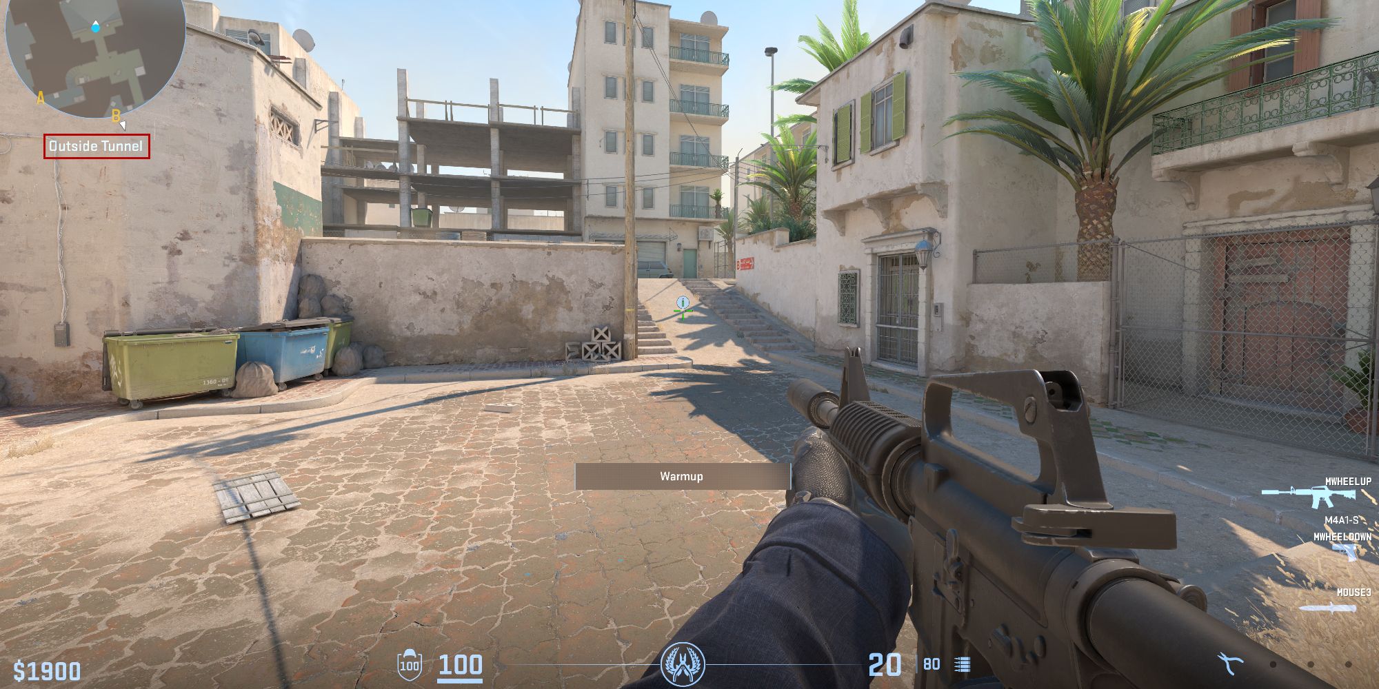 player holding a gun in Counter-Strike 2 