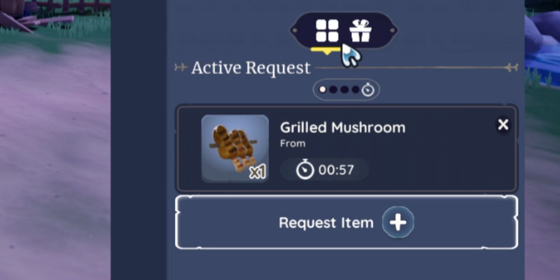 requesting grilled mushrooms in palia 