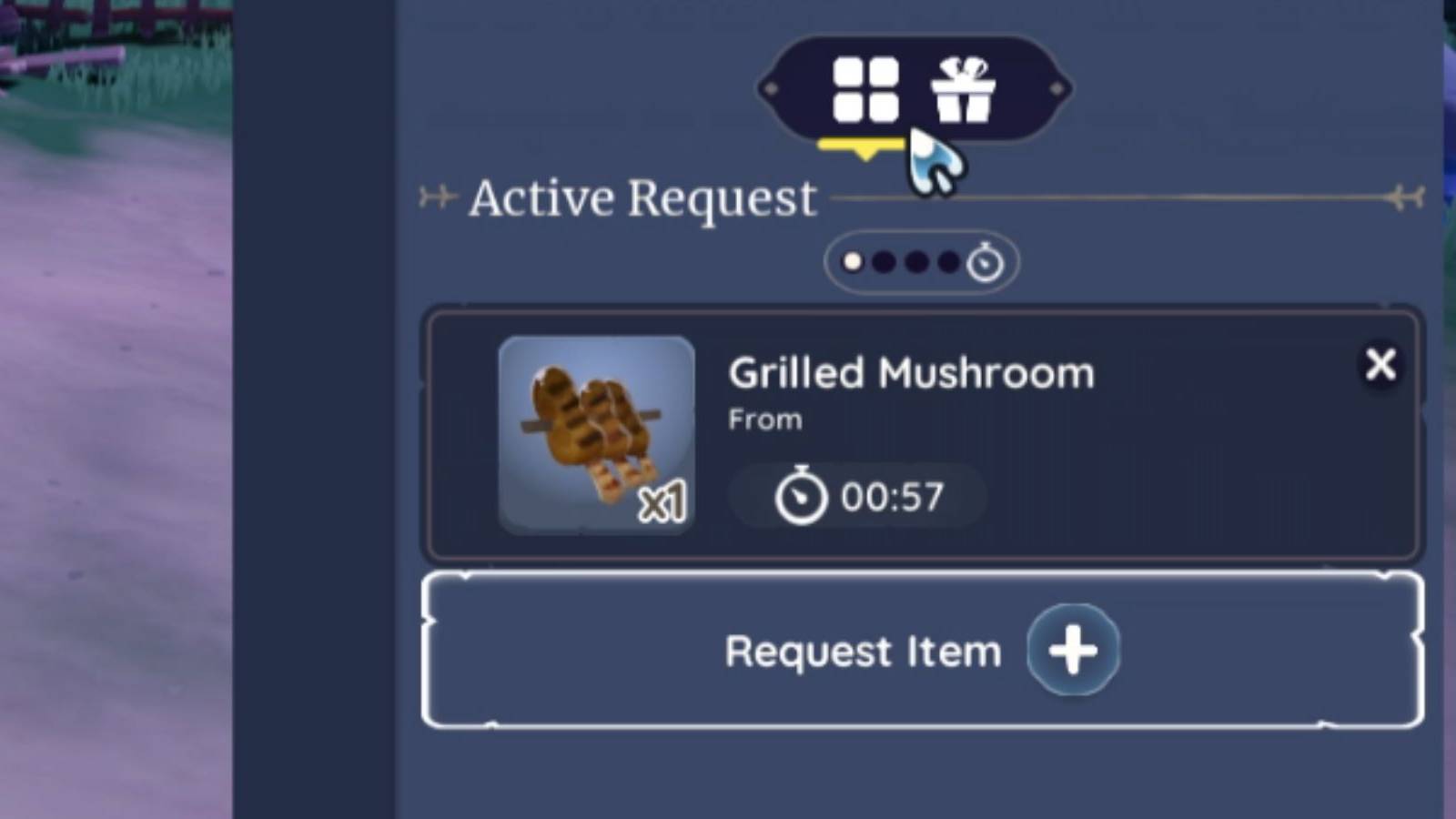 requesting grilled mushrooms in palia 