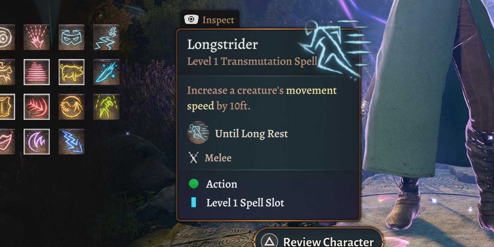 The Longstrider spell in Baldur’s Gate 3