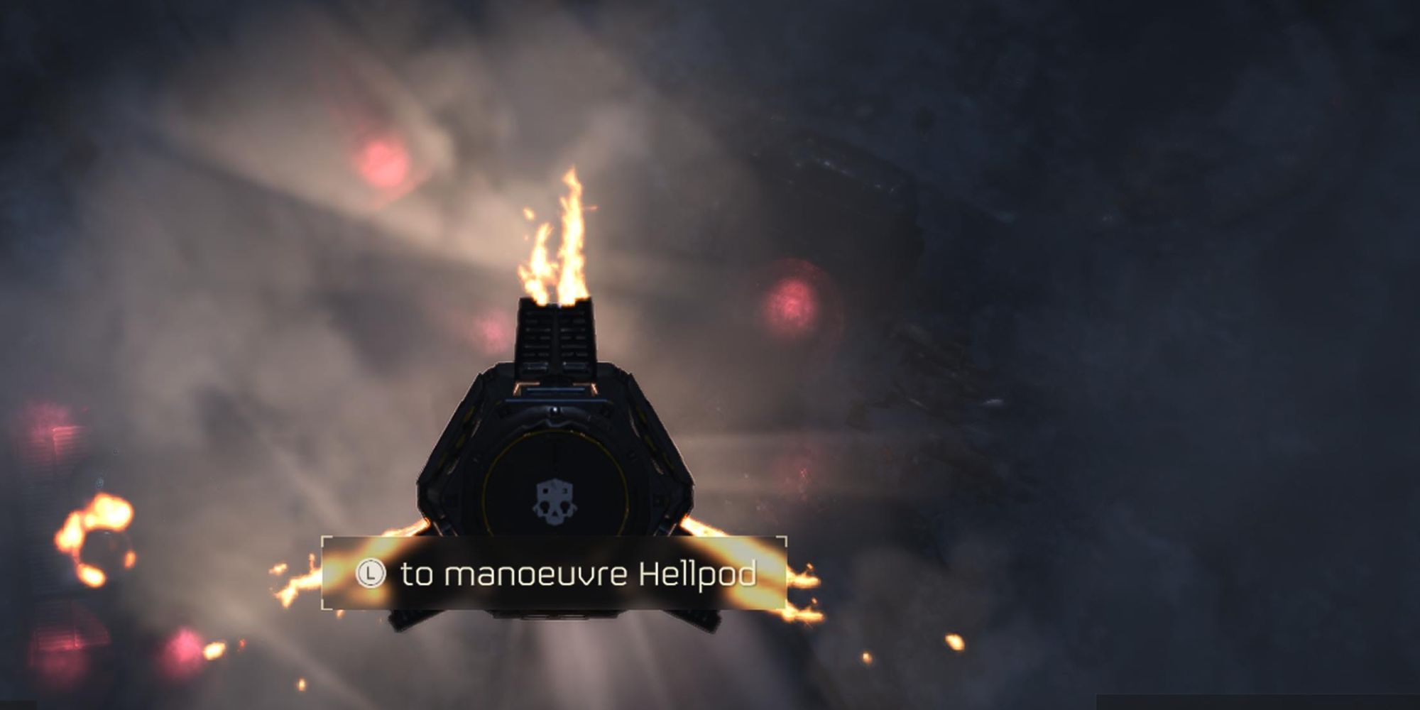 Hellpod landing in Helldivers 2