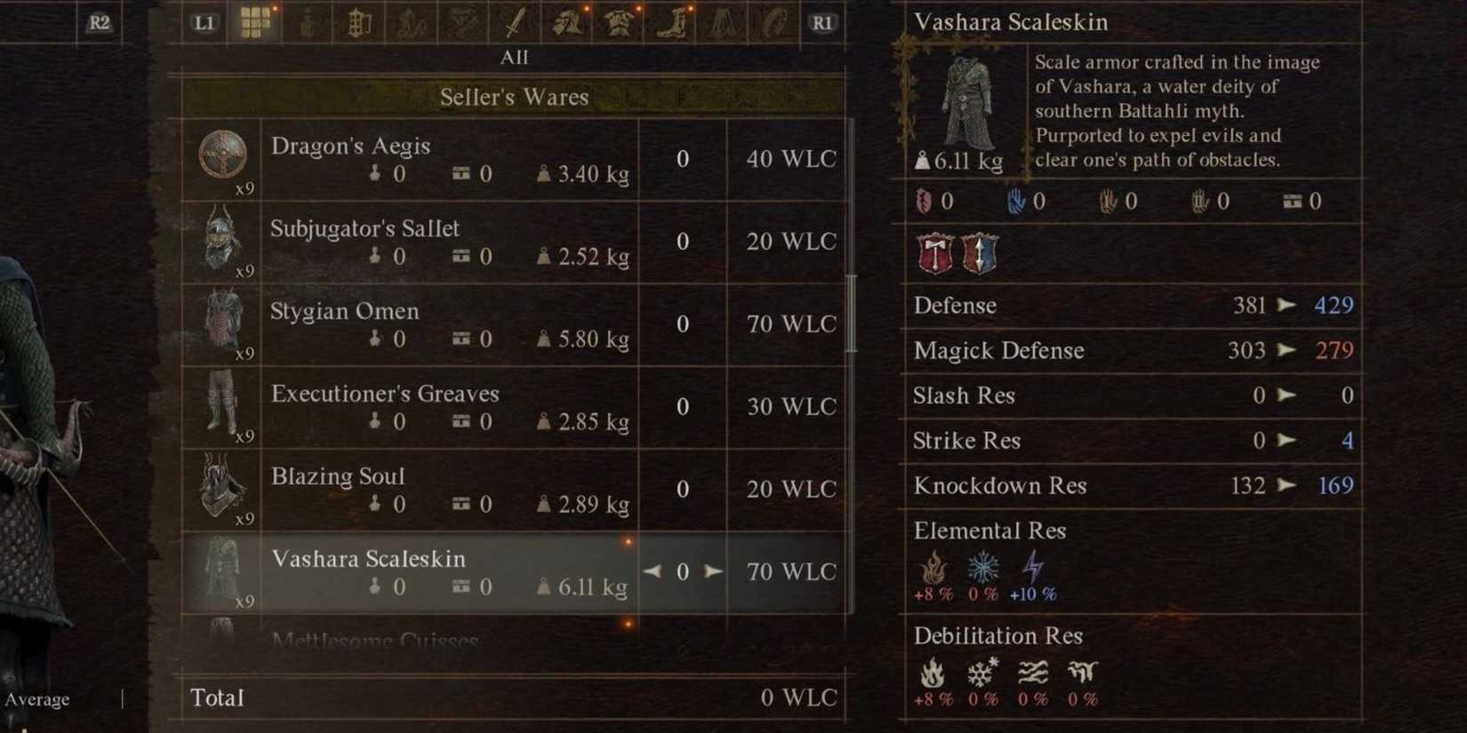 The Vashara Scaleskin armor in Dragon’s Dogma 2