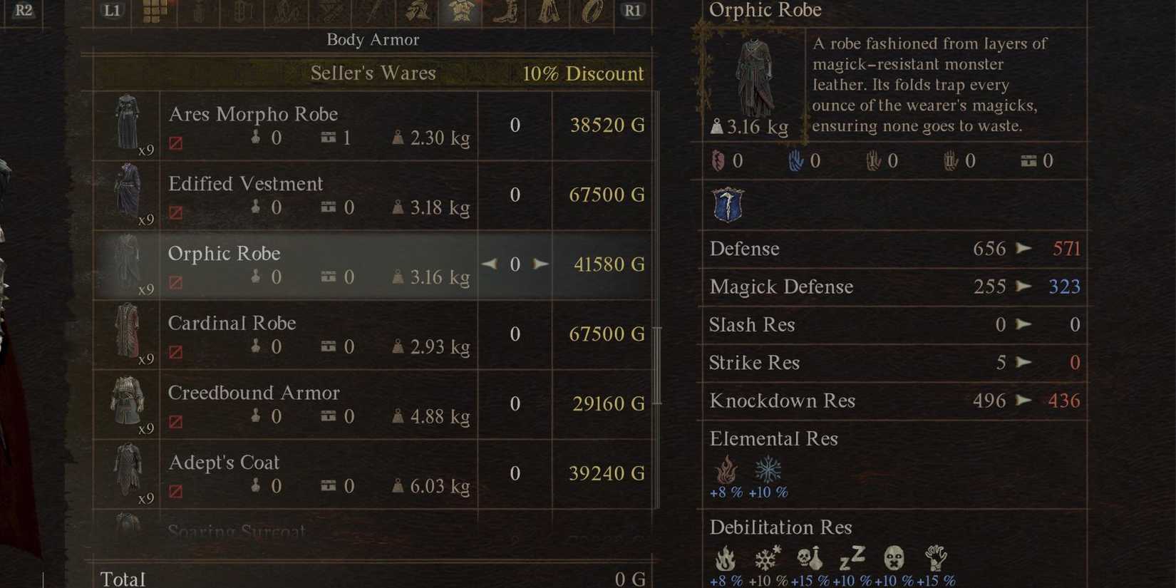 The Orphic Robe armor in Dragon’s Dogma 2