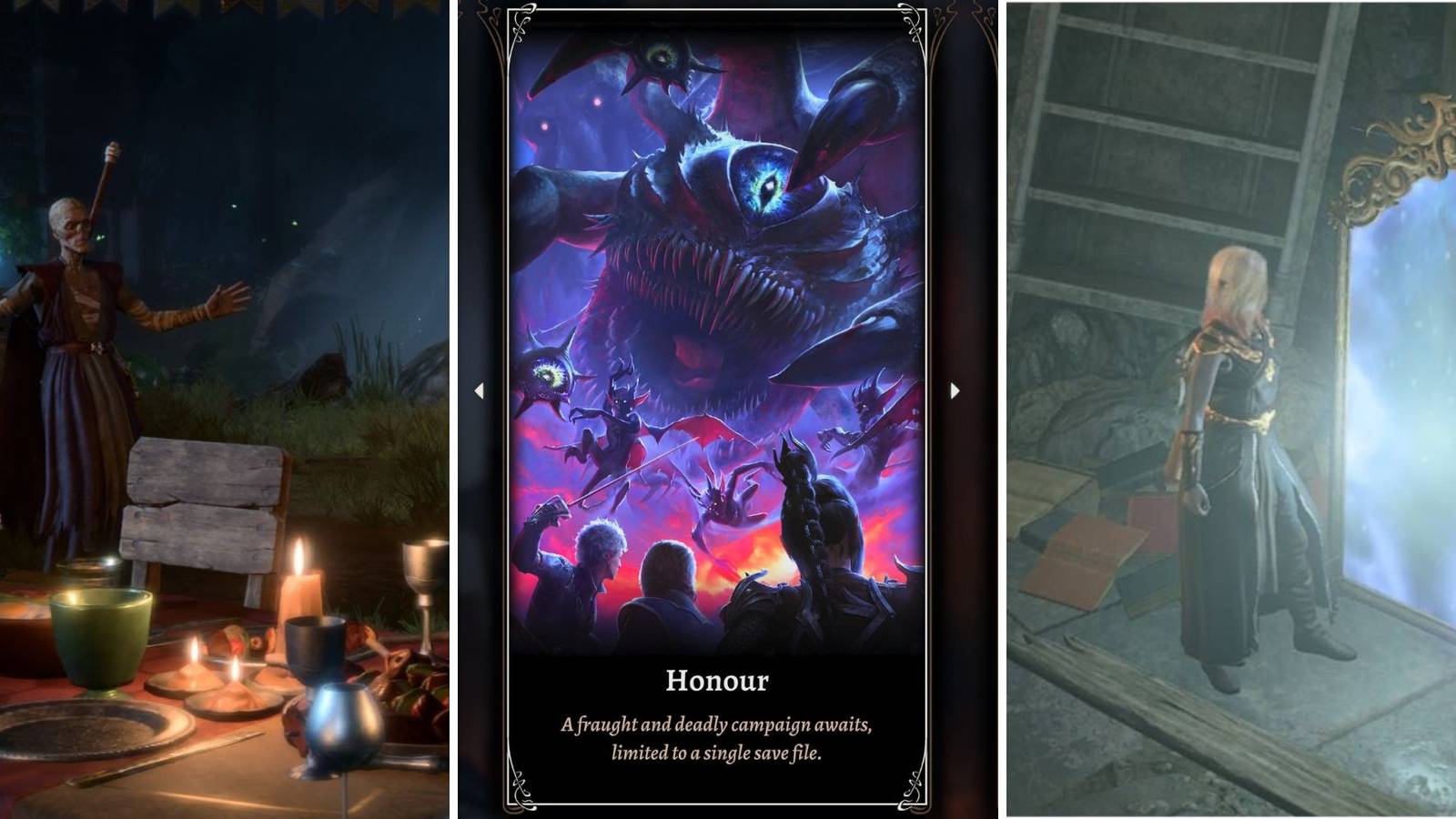 A grid of different updates in Baldur’s Gate 3