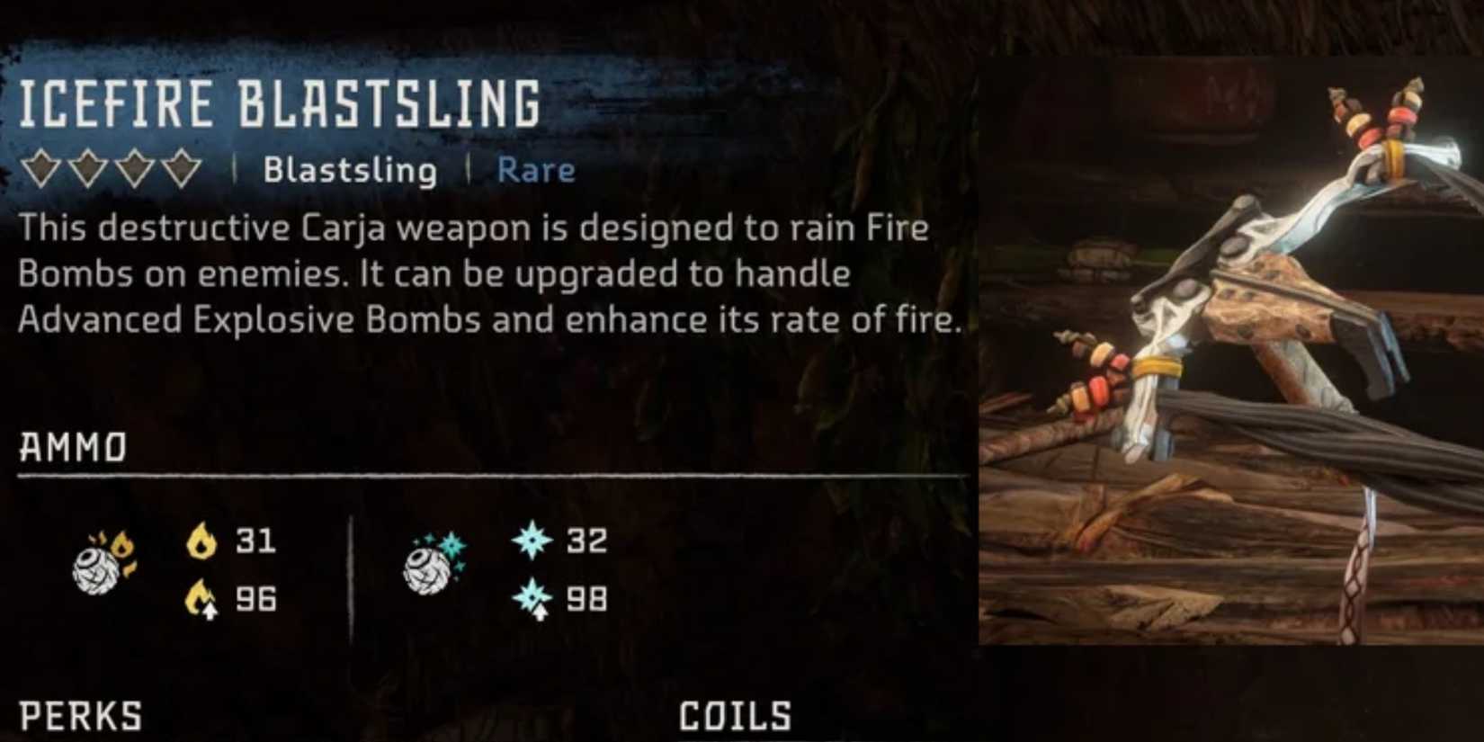 Icefire Blastsling Horozin Forbidden West