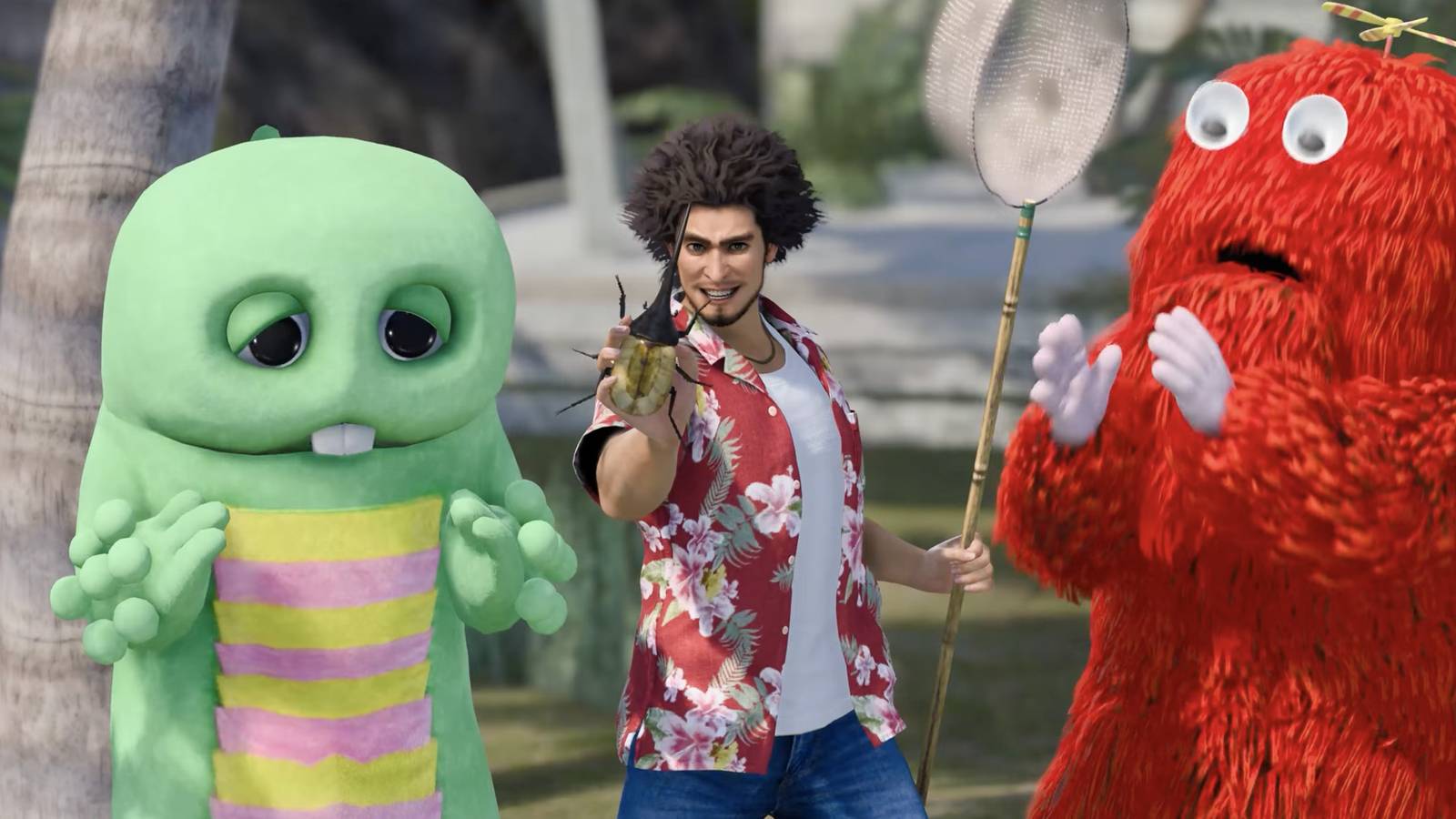 Ichiban at his resort in Like a Dragon: Infinite Wealth