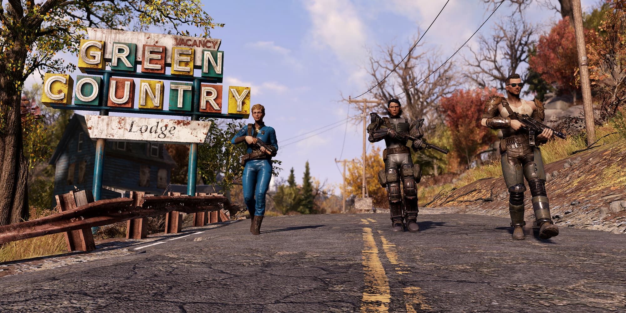 Green Country Lodge signage Fallout 76