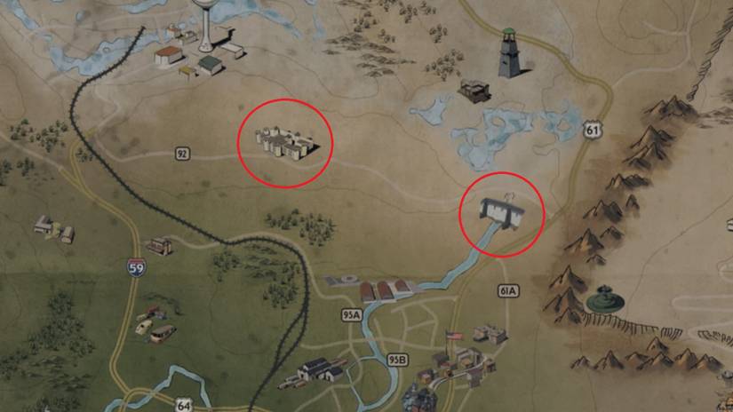 The Toxic Valley penitentiary and Grafton Dam in Fallout 76