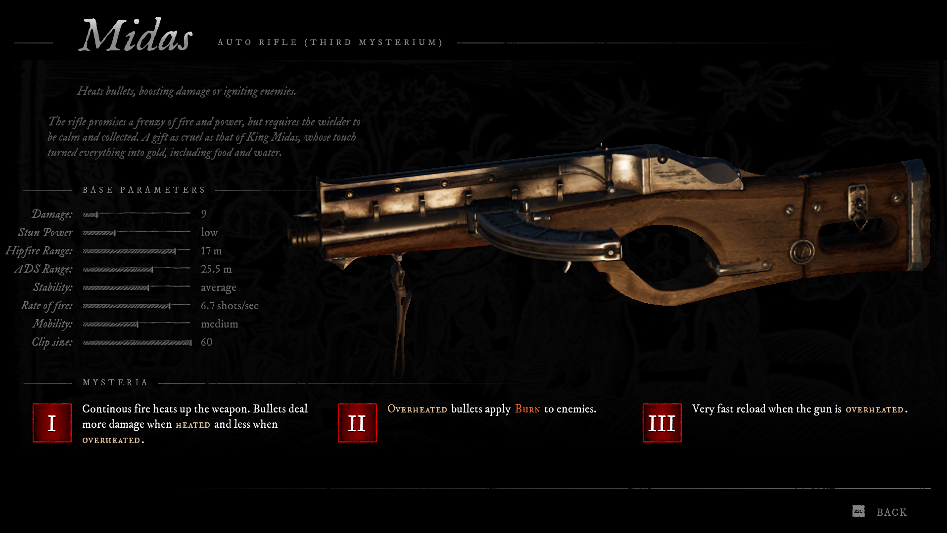 The Midas rifle in Witchfire