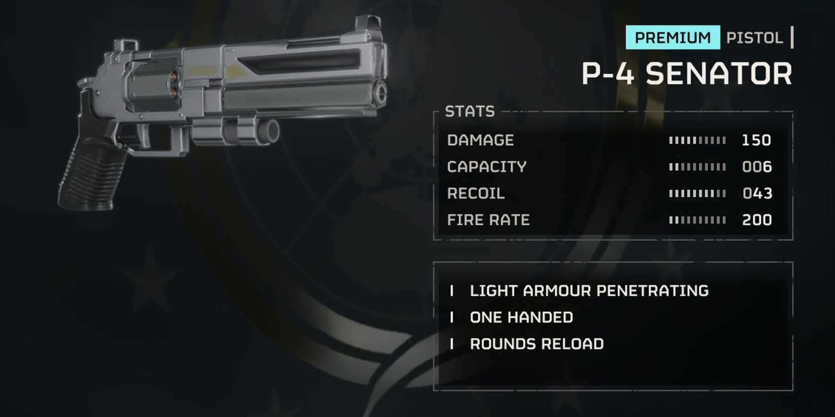 P-4 Senator in Helldivers 2