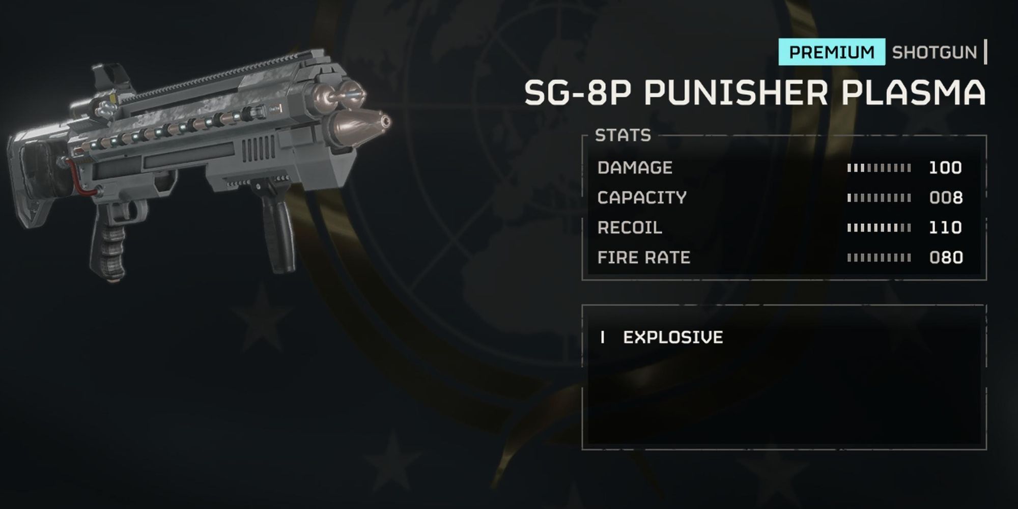 SG-8P Punisher Plasma in Helldivers 2