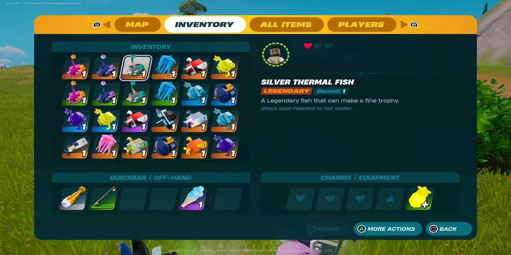 silver thermal fish lego fortnite