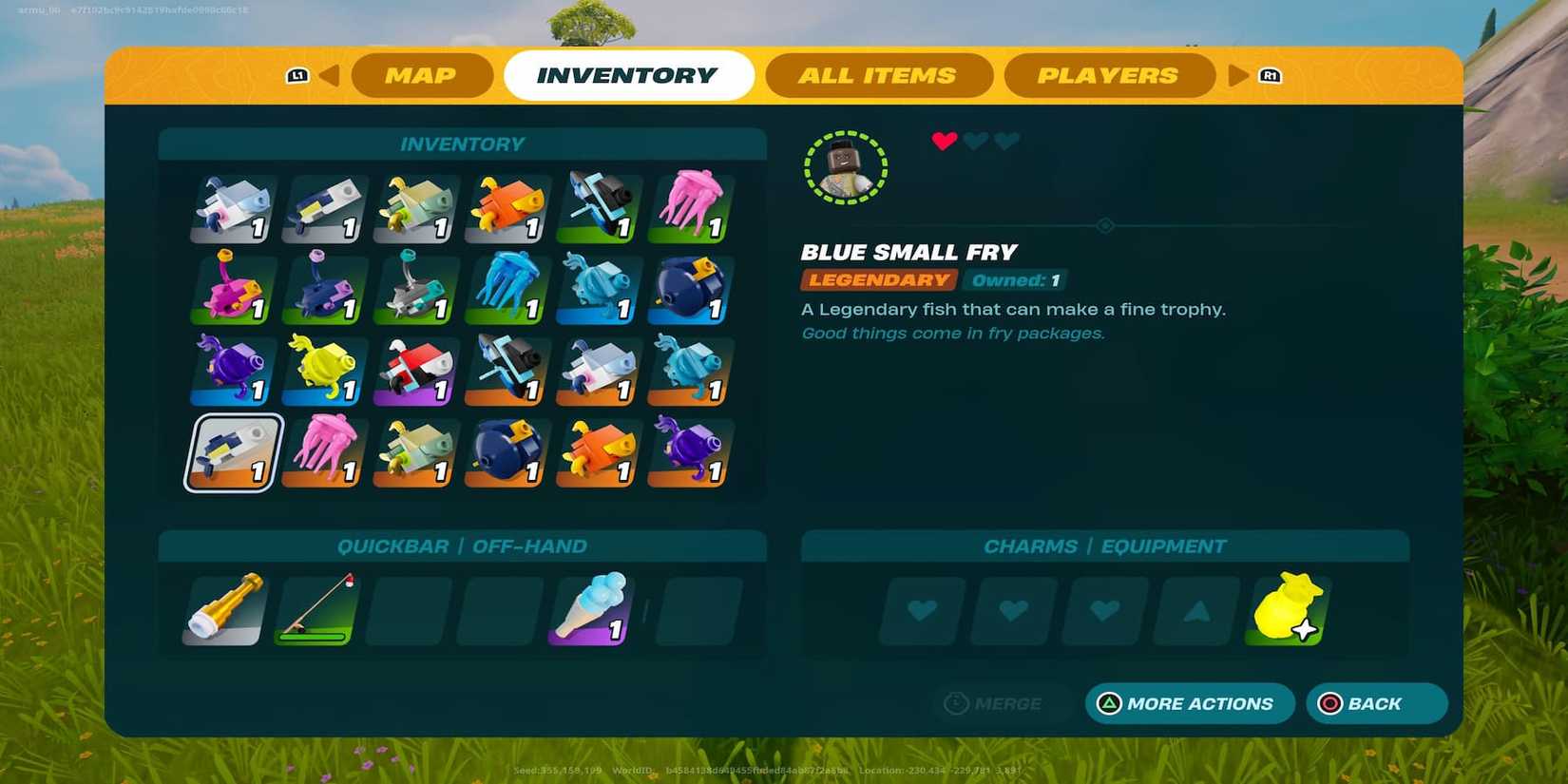 lego fortnite blue small fry