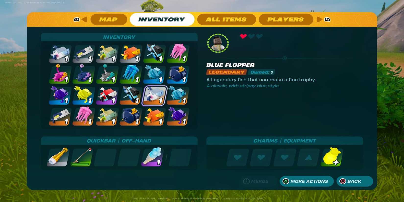 blue flopper lego fortnite