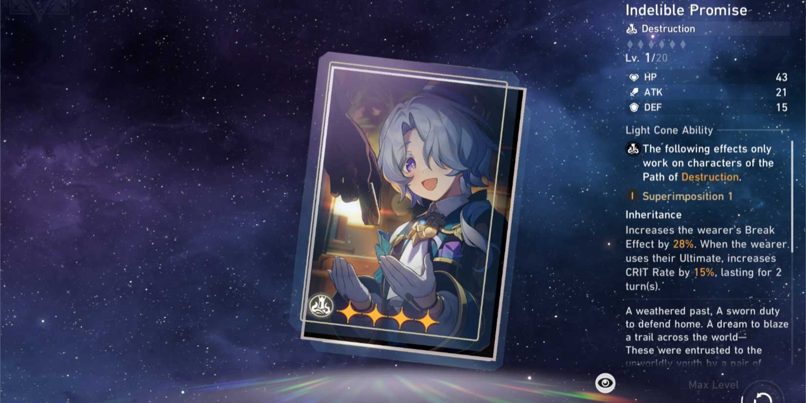 Indelible Promise Light Cone Honkai Star Rail-1