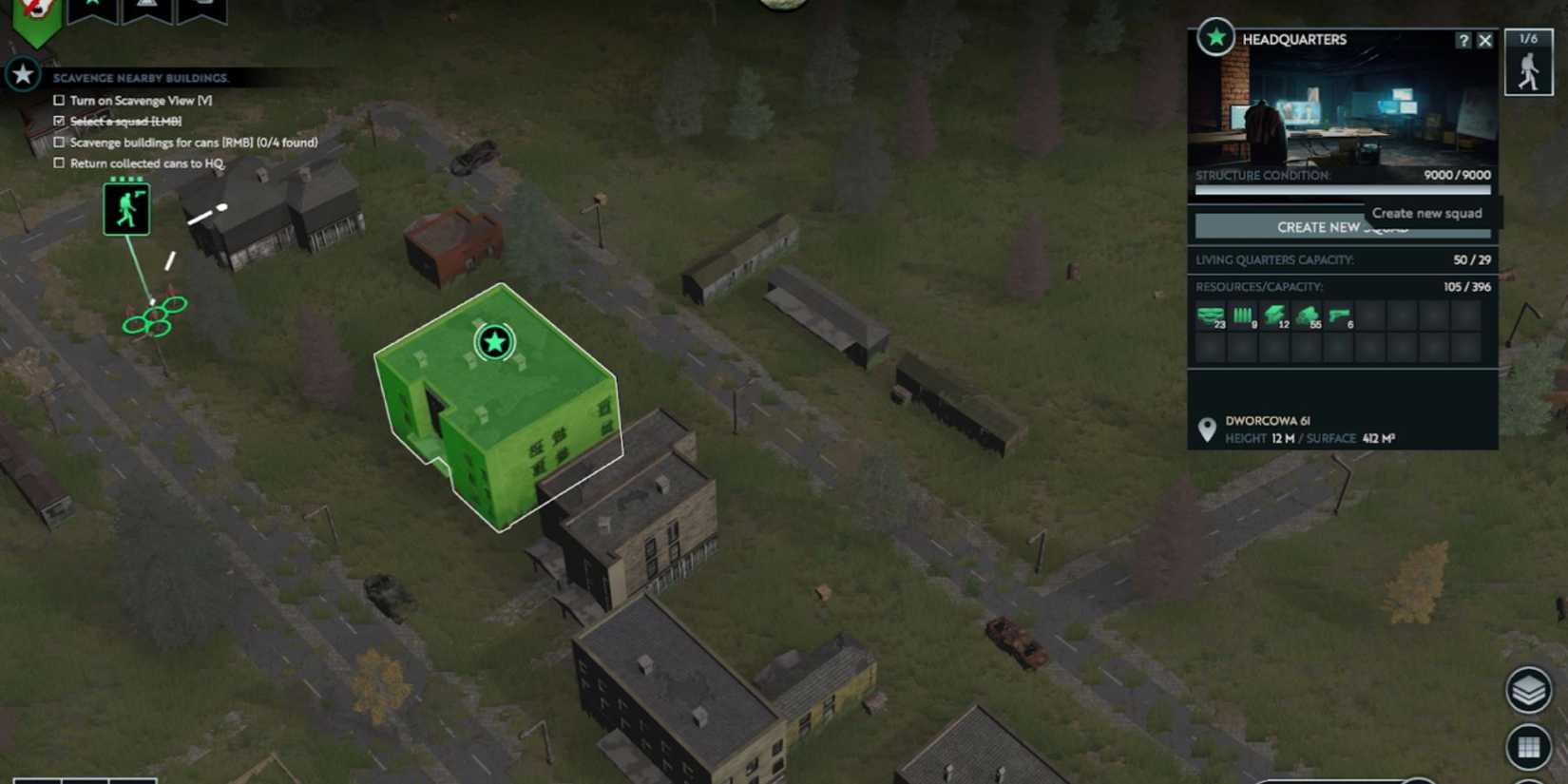 Infection Free Zone building