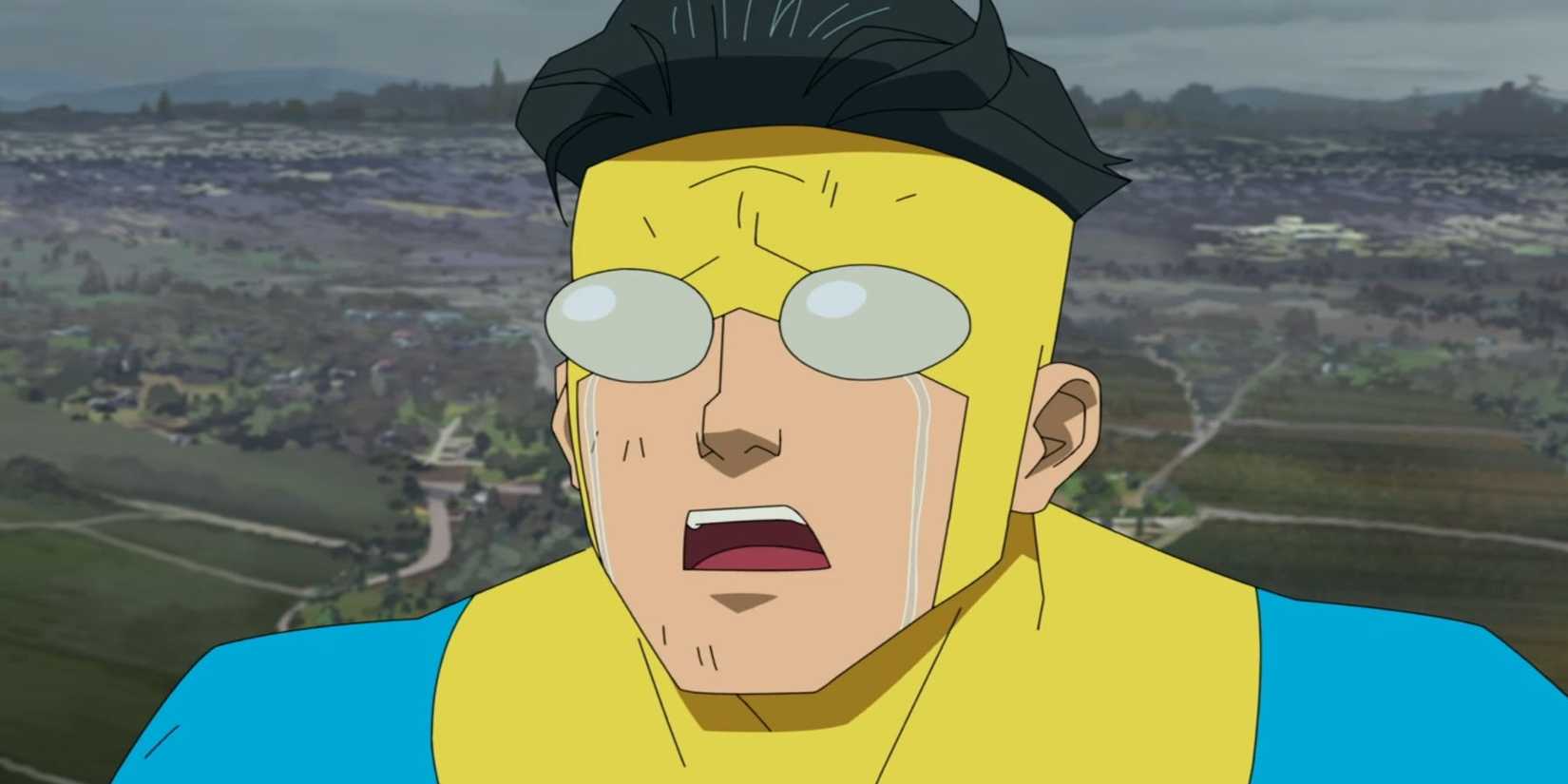 Invincible being upset in Invincible